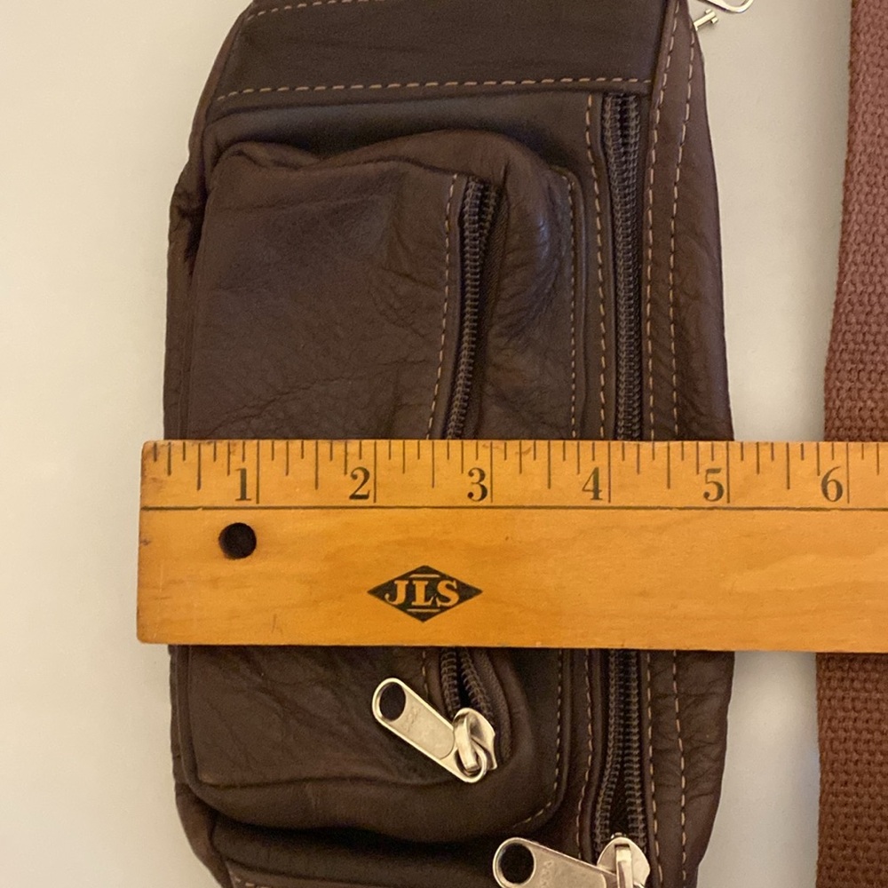 Coronado Leather Fanny pack Waist belt Bag with locking zipper with keys new - Picture 10 of 11
